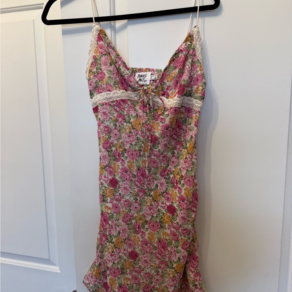 Floral Lace Slip Dress